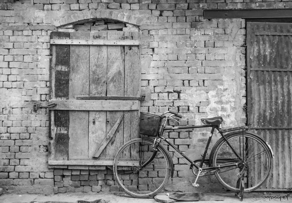 Foto Decorar Transportes Bici Ladrillos India