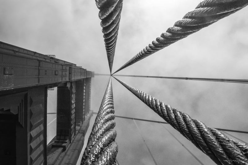 Foto Decorar Punto de Fuga Cables Golden Gate