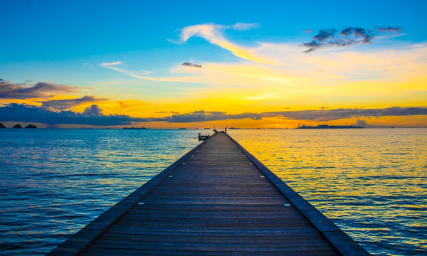 Foto Decorar Paisajes Muelle Alto Tailandia