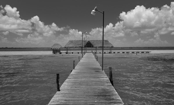 Foto Decorar Punto de Fuga Muelle Bacalar
