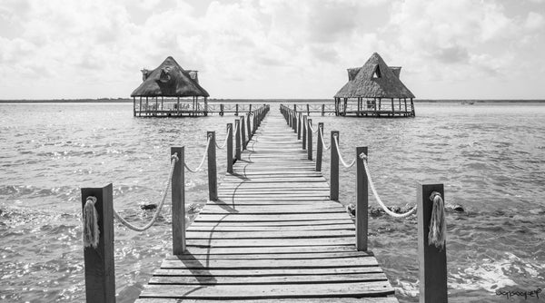 Foto Decorar Punto de Fuga Muelle Barrotes Naranjas Bacalar 2