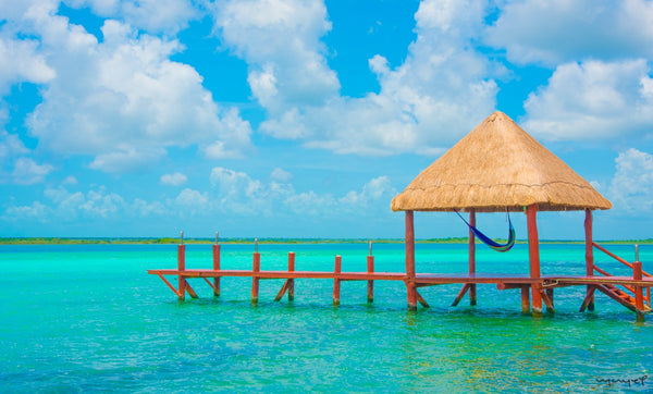 Foto Decorar Paisajes Muelle Palapa Bacalar