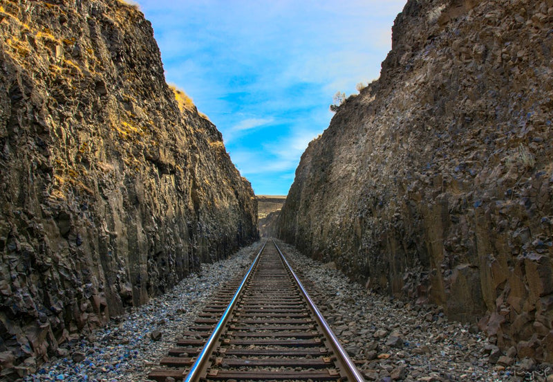 Foto Decorar Paisajes Vias Tren